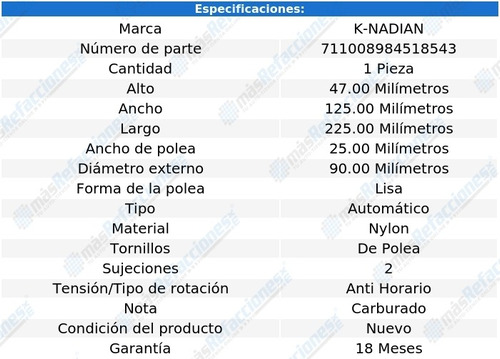 Tensor De Banda Peugeot 404 L4 1.8l 70 K-nadian Foto 3