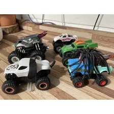 Coleção 5 Carrinhos Monster Jam Usados 