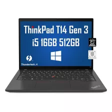 Lenovo Thinkpad T14 G3 Core I5 1250p 16gb 512 Ssd Fullhd W11
