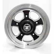 Rodas Clássicas Vw Fusca Kombi Antigo Aro 15 5x205 Jogo Cor Preto Com Diamantado