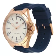 Reloj Tommy Hilfiger 1791526 Silicona Azul,blanco,dorado