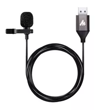 Microfono Corbatero Usb Lavalier Maono Ul10 Omnidireccional Color Negro