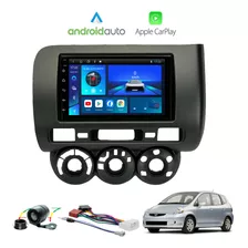 Kit Central Multimidia 2 Din Android Honda Fit 2004 A 2008