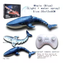 Tubarão Baleia Rc Brinquedo Controle Remoto Aquático
