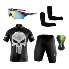 Conjunto Roupa Camisa Bermuda Ciclismo Bike Bicicleta 