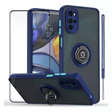 Funda Para Motorola Para Moto Mica Cristal Templado + Correa