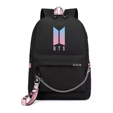 Mochila Bts Bantang Usb Niños Kpop Incluye Cables De Regalo 