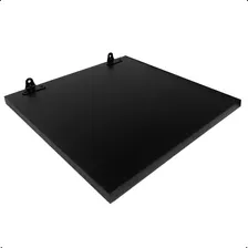 1 Prateleira Mdf Preto 30x30 C/ Suporte Cozinha Quarto Sala