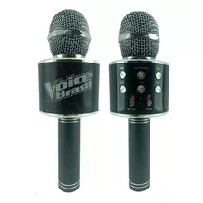 Microfone The Voice Recarregável Altera Voz Divertido