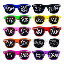 Oculos Formatura Texto Personalizado Colorido