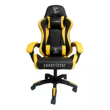 Silla Gamer Ergonómica Constrictor - Lampalagua Amarilla Color Amarillo/negro Material Del Tapizado Ecocuero