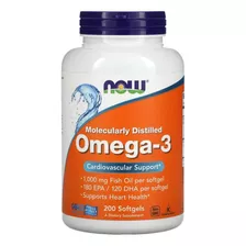 Now Foods Omega-3 1000mg 200 Sgels Sfn Sabor Sin Sabor