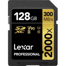 Lexar Tarjeta Profesional Sdxc Uhs-ii De X 128 Gb, Hasta 3.