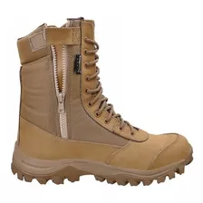 Bota Coturno Airstep C/ Ziper 8628-35 Easy Boot Light Coyote