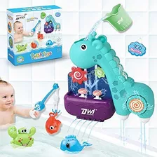 Dwi Dowellin Juguetes De Baño Para Niños Pequeños, Juego De