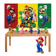 Kit Festa Super Mario World Display + Painel 150x100cm
