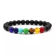 Pulsera Piedras Naturales 7 Chakras Quita Mala Vibra Moda