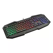 Teclado Gamer Anti Ghosting Trust Gxt830 Avonn Led Rgb Preto