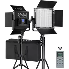 Gvm 672s-b Bi-color Led Video 2-light Kit (black)