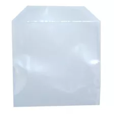 2000 Envelopes De Plástico Transparente Liso Saquinho Para Embalar Mídia Cd/dvd Saco Com Aba E Sem Cola 12,5x12,5cm