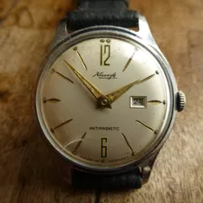 Kienzle Reloj Alemán Cuerda Calendario Vintage Retr 24421swt