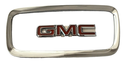 Emblema Volante Original Gmc Rojo Marco Cromo Terrain Denali Foto 4