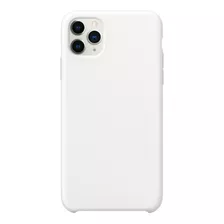 Capa Capinha Silicone Compatível Com Apple iPhone 11 Pro Max Cor Branco