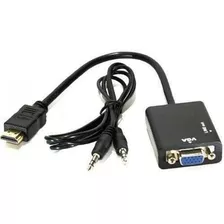 Cabo Adaptador Conversor Hdmi Para Vga + Aúdio Ecooda - 2202