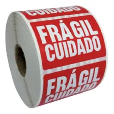 Etiqueta Selo Fragil Cuidado 60x40 1000 Etiquetas