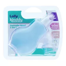 Aspirador Nasal Bebê 2 Em 1 Azul - Lolly Kinddy