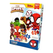 2 Puzzle 24 Y 36 Piezas Rompecabezas Spidey Y Sus Sorprendentes Amigos Marvel