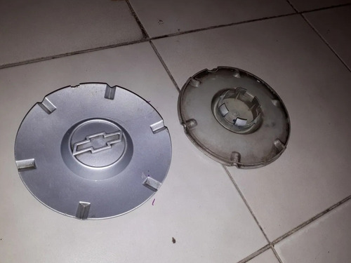 2 Tapones Centros De Rin Chevy C2 Originales Usados Foto 9