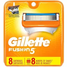 Carga Para Aparelho De Barbear Gillette Fusion 5 Com 8 Unida