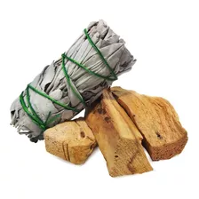 Incenso De Salvia Branca 10 Cm 35 Grs + 50 G Palo Santo