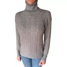 Polera Sweater De Bremer Trenzado Mujer