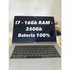 Macbook Pro I7 - Bateria 100% - 16gb Ram - 256gb Ssd - 15.6'