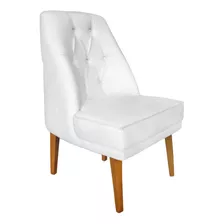 Cadeira Paris Suede Branco - Dominic Decor
