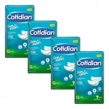 Kit Fralda Geriátrica Adulto Cotidian Com 4 Pacotes Oferta