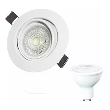 Spot Led Embutir Circular Movil Con Dicro Led 7w