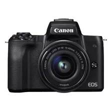 Canon Eos Kit M50 Mark Ii + Lente Ef-m 15-45mm F/3.5-6.3 Is Stm - Negro