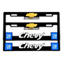 Par De Porta Placas Tridimensional Chevy 