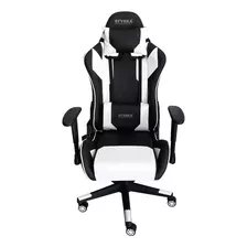 Silla Gamer Profesional Ergonómica Reclinable Súper Cómoda Color Blanco - Marca Styrka