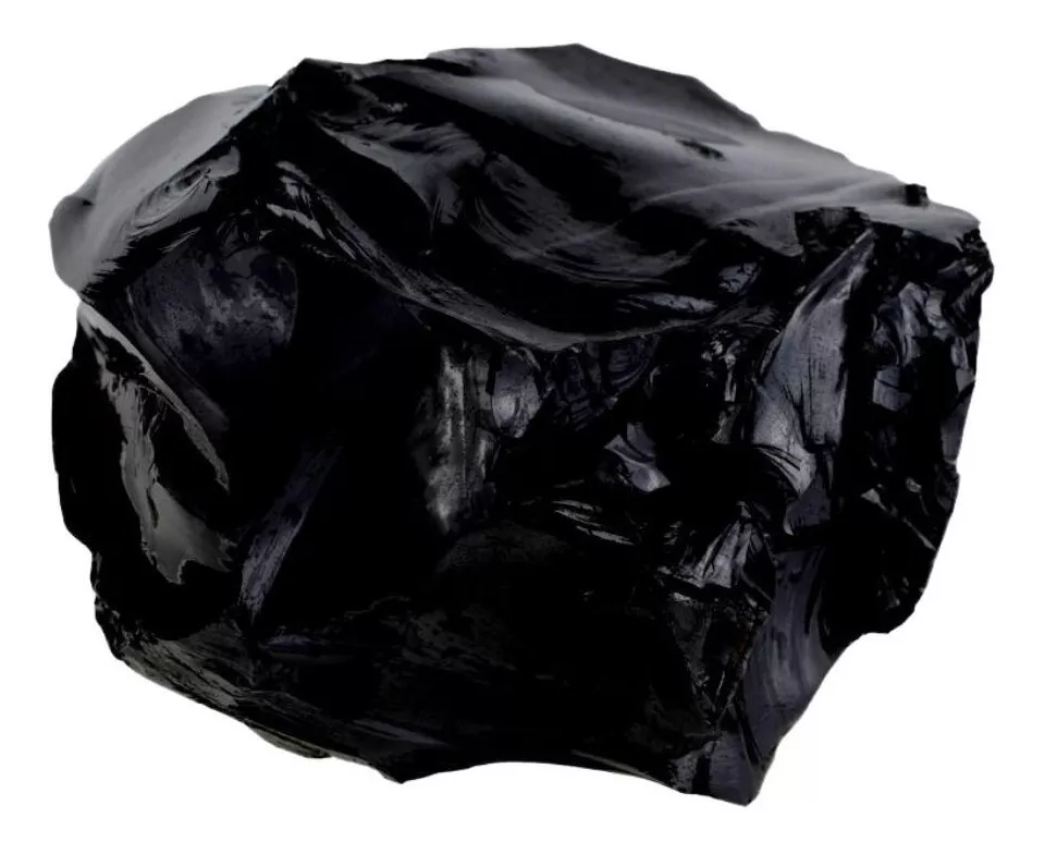 Obsidiana Negra Peça Única De 500g 