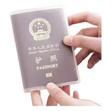 Porta Pasaporte En Vinil Transparente Preco Por 8 Pcs 