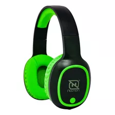 Audífonos Necnon Nbh-04 Pro Negro Y Verde /v Color Negro/verde