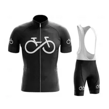 Conjunto Ciclismo Tricota Forever Calza Acolchado Tirantes