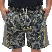 Short Plus Size Estampado Colorida Extra Grande Floral Verão