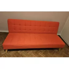 Rebajado! Sofá Cama Eames En Rojo. 3 Posiciones. Sin Uso