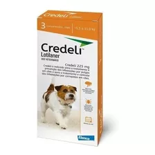 Credeli Antipulgas Carrapatos Cães 5,5 A 11kg 3compr. + Luva