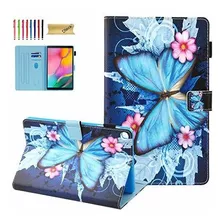 Funda Para Galaxy Tab A 10.1 2019 flor Y Mariposa